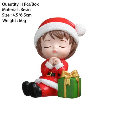 China Party Decoration Cake Baking Decoration Christmas Gifts Doll Resin Ornaments For Christmas Decoration Supplies for sale