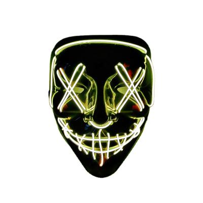 China Halloween Styles Hot Halloween Neon Mask LED Light Up Mask Purge Mask for sale