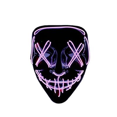 China Halloween Styles Halloween Party Decoration Glow Mask Light LED V Mask for sale