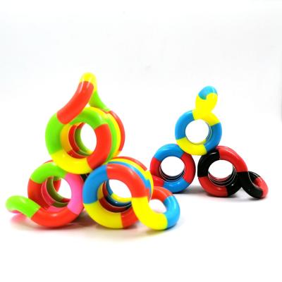 China Silicone 18 Secton Twisting Deformation Winding Decompression Duct Effort Sensory Squishy Eelief Toy for sale