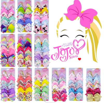 China New 24 Colors Fashion Tracy and Herry Jojo Siwa Children's Bow Clip Kids Gifts Baby Hair Accessories for sale