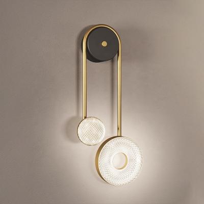 China Nordic simple modern light luxury wall light luxury wall sofa bedside sofa lamps creative personalized wall lamp Nordic background for sale