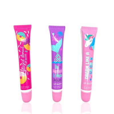 China D16 Custom Empty Plastic Lip Squeeze Lip Gloss Cosmetic Oil Cosmetic Packaging Soft Tube for sale