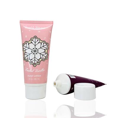 China Christmas Style 100ml Cosmetic Hand Cream Tube Cosmetics Packaging Container Cream Packing Tube for sale