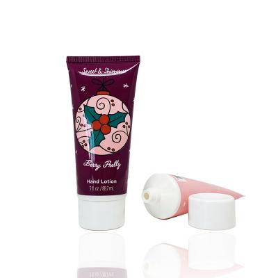 China Christmas Style Cosmetic Hand Cream Cream Packing Tube 100ml Cosmetics Packaging Container Cream Packing Tube for sale