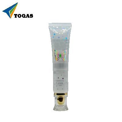 China Hand Tube Cosmetic Plastic Facial Cream Detergent Packaging Cosmetic Transparent Soft Tube for sale