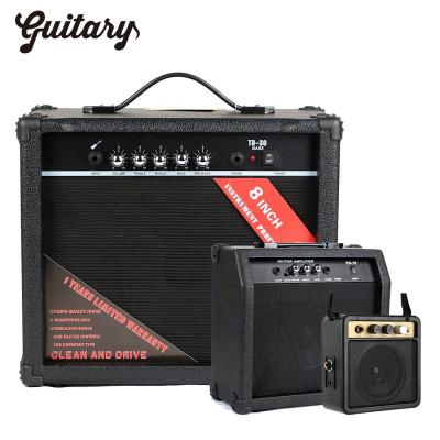 China Small capo guitar Professional 10 15 20 25 30 Watt Bass Electric Guitar Amp Amplifier Speaker With Headphone Jack And Gain Bass Treble Volume for sale