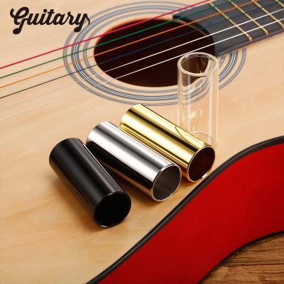 China Durable Lightweight 60MM High Guitar Slide Bar Stainless Steel Metal Glass Finger Slides for Guitar Ukulele String Instruments Guitar Accessories for sale