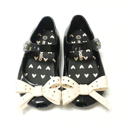 China Breathable The Butterfly Bow Best-selling Kids Girls Jelly Shoes Beautiful Princess for sale