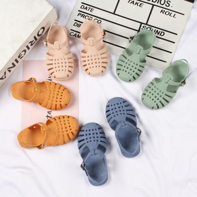 China Waterproof Factory 2022 Cheap Price PVC Shoes Baby Jelly Toddler Sandal Shoes Summer Colorful Jelly Slides Sandals for sale