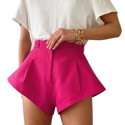 China Women's Sexy Stylish Shorts Loose High Waisted Casual Breathable Beach Style Shorts Pants Shapes 2020 Summer Outfits Chic Shorts For Girls for sale