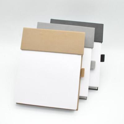 China Hard Cover Book PU Notepad Thermo Leather Notebook with Punch Line from Inner Hardboard to Back Notepad for sale