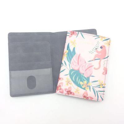 China Fashion Customized PU Leather Passport With CMYK 4c Printing For Travel Gift for sale