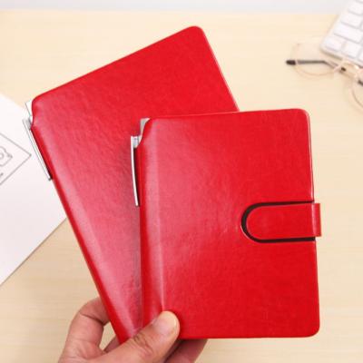 China Hot selling hardcover book costom PU hardcover notebook notebook promotional gift with magnetic closure for sale