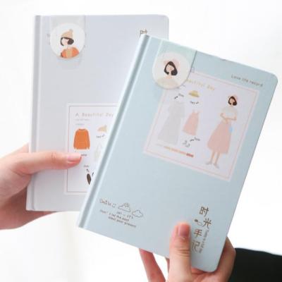 China Wholesale Korea 157gsm Printed Artpaper CMYK 4c Printing Hardcover Book Notebook Daily Planner For School Student for sale