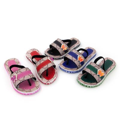 China Fashion Trend Parent-child Style Women's Palace Women's Sandals Flip Flops Wholesales Bow Kids Slippers for sale