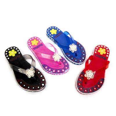 China New Style Kids Baby Crystal Sandals Waterproof Freeze Flip Flop for Women Ladies Slippers for sale