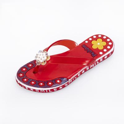 China Breathable High Quality Summer Women Jelly Sandals Flat Flip Flop for sale