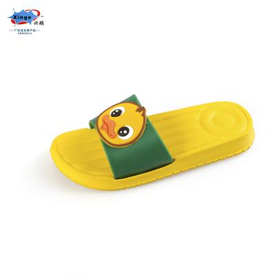 China Breathable Cute Animal Printing EVA Material Beach Flat Slippers For Kids Children for sale