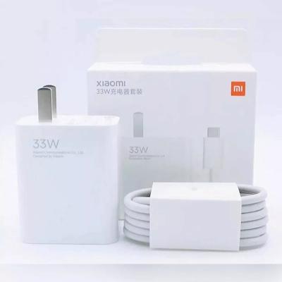 China Mobile Phone Original Xiaomi 33w Charger with USB Cable 6A 3A Data Cable Xiaomi Travel Charger Cable Kit Typc C to C MDY-EEX for sale