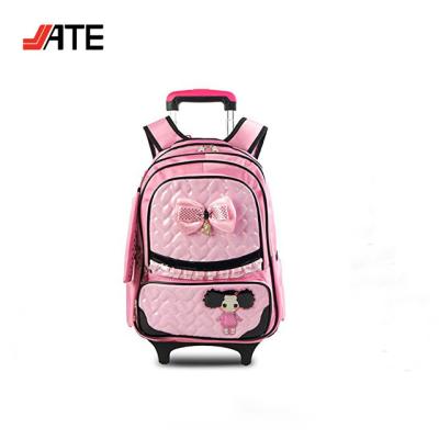 China High Quality Cute Girls Rolling Backpack Design Child Rolling Backpack Girls, Clear Rolling Backpack for sale