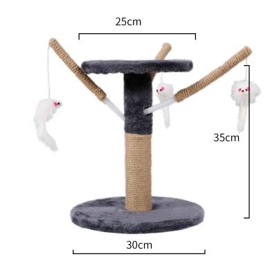 China Factory Stocked New Designed Cat Tree Scratcher For Cats Wholesale Pet Cat Scratcher Tree for sale