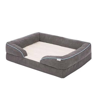 China Removable Plush Orthopedic Blanket Front Bolster Cat & Dog Bed w/Removable Plush Cover for sale