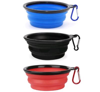 China Hot Selling Viable Outdoor Portable Feeding Dog Cat Bowl Pet Folding Bowl Pet Drinking Water Cup for sale