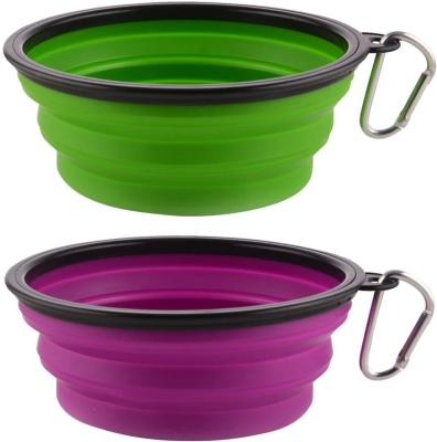 China Silicone Pet Bowl Viable Portable Driver Silicone Dog Bowl Collapsible Collapsible Dog Bowl Non Slip for sale