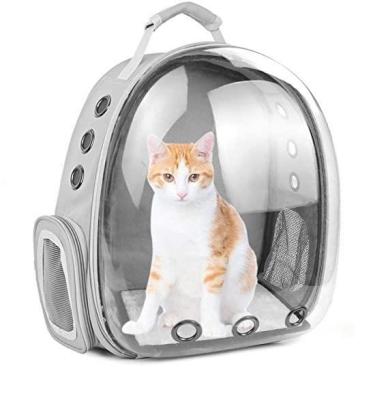 China Cat Bag Pet Stored Backpack Outside Bag Portable Clear Cat Capsule Space Backpack Breathable Pet Carrier Bag for sale