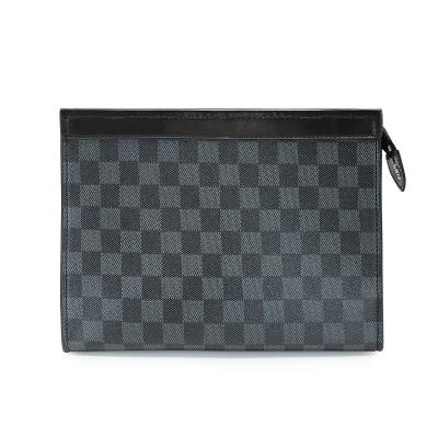 China Fashion classic men's handbag large capacity business fashion envelope simple casual plaid a man's wallet characterHandbags for sale