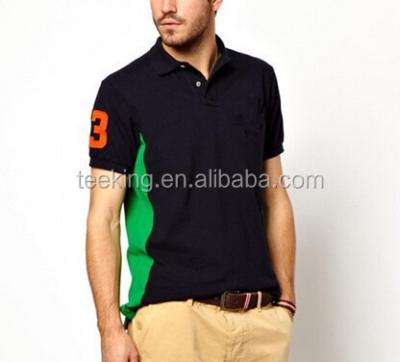 China Custom Heavy Quilted Cotton Anti-Pilling Embroidered Polo Shirts for sale