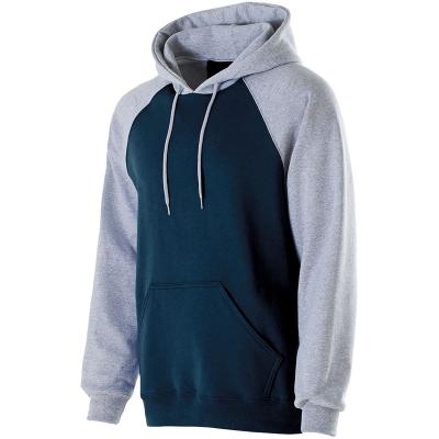 China Breathable High Quality Cotton Polyester Blended Fleece Two Tone Hoodies for sale