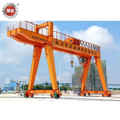 China Gantry Crane Double Girder Crane Cabin Control High Speed ​​Double Girder View Gantry Crane 50 Ton for sale