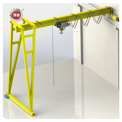 China Factory Warehouse Crane Semi Gantry Crane Electric Gantry Crane Semi Gantry Crane for sale