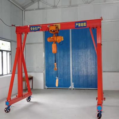 China Gantry crane 1 ton portable 3 ton portable gantry crane 2 ton mini small electric hoist gantry crane for sale