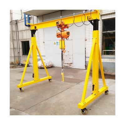 China mini gantry crane gantry crane 1 ton 2 ton 3 ton electronic mobile crane small 5 ton portable gantry crane for sale