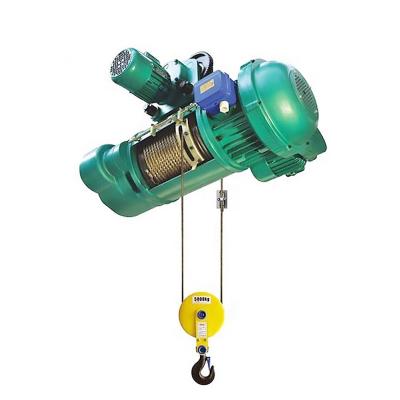 China Space Saved Electric Crane CD DM 380V 220V Wire Rope Hoist Hoist 2 Ton 5 Ton 10 Ton for sale