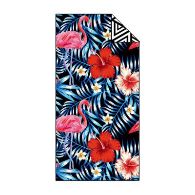 China Microfiber Beach Towel Hypoallergenic Bilateral Printed High Quality Quick Dry Beach Towel for sale