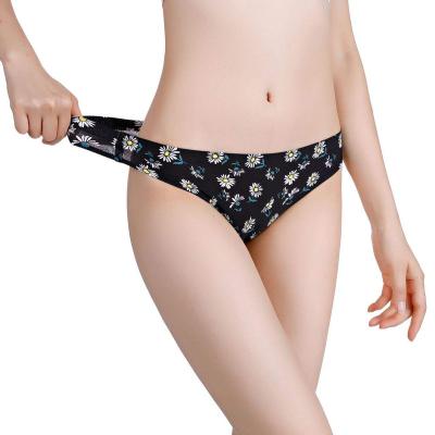 China Antibacterial seamless thong workplace is suitable for non-indicating, breathable, comfortable and sexy, indelible printing wash and deodora for sale