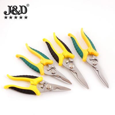 China Cutting Multifunctional Wire Electrician Scissors Electronic Industry Scissors Cable Conduit Cutter Tin Shear Wire Cutters for sale