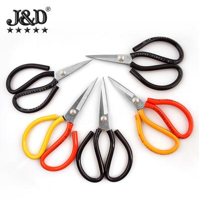 China Durable Antirust Civilian Scissors Alloy Steel Industrial Shear Tailor Shear Shears Leather Clippers for sale