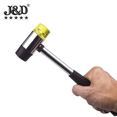 China The hammer is durable and has a wide range of uses steel pipe handle installation rubber hammer shelf rubber floor hammer for sale