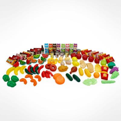 China Model Toy Pretend Play and Plastic Preschool Environmental Product Food Toy with Mini Fruit Set for Kids for sale