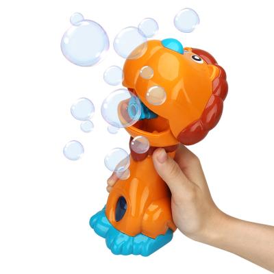 China Plastic Bubble Fun Bubble Machine Hand Held Toy for Kids Lion Bubble Blower Outdoor Indoor Games for sale