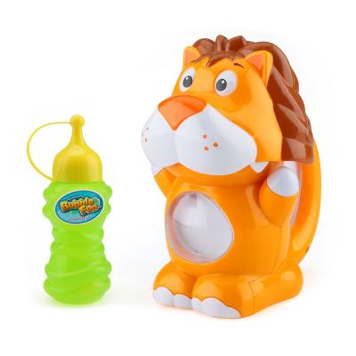 China Wholesale Plastic Bubble Fun Automatic Bubble Toy For Kids Funny Lion Carry Bubble Machine Toy for sale