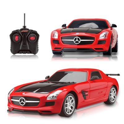 China 27 MHz 1:20 Scale AMG Model Car P&C Toy Mercedes Benz SLS With Light Remote Control Official Licensed Car For Children -9KM for sale