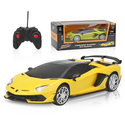 China 27 MHz Roadster 1:24 Scale Model P&C Toy Kids Lamborghini Aventador SVJ Toy Car Remote Control Official Authorized Car For Kids for sale