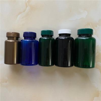 China 50ml 100ml 150ml 200ml 250ml Medicine Black Capsule Medicine Child Proof Pill Bottle for sale