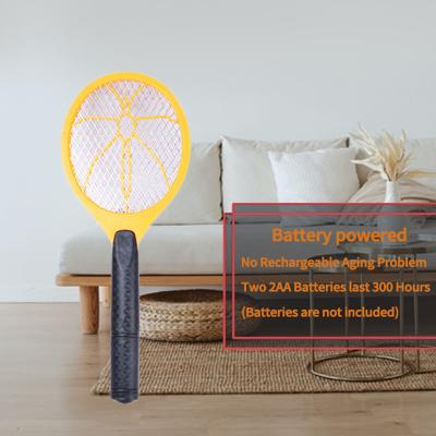 China Factory Sale Viable Mosquito And Fly Yellow Electric Mosquito Zapper Indoor Racket Mosquito Swatter Custom Package In Stock for sale